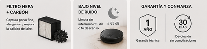 Aspiradora Robot Inteligente 4000 Pa – Limpieza Automática 2‑en‑1, Navegación Inteligente y Batería 180 Minutos